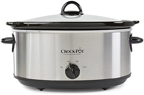 Crock-Pot 7 Quart Oval Manual Slow Cooker – Stainless Steel Original C281