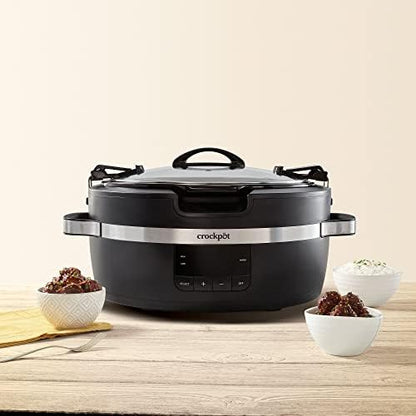 Crock-Pot Thermoshield 6 Quart Slow Cooker with Carry Handles Signature C211