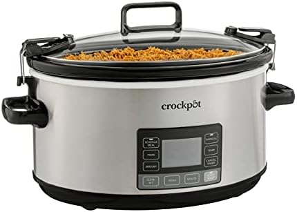 Crock-Pot 7 Quart Portable Programmable Slow Cooker with Timer Reserve C255