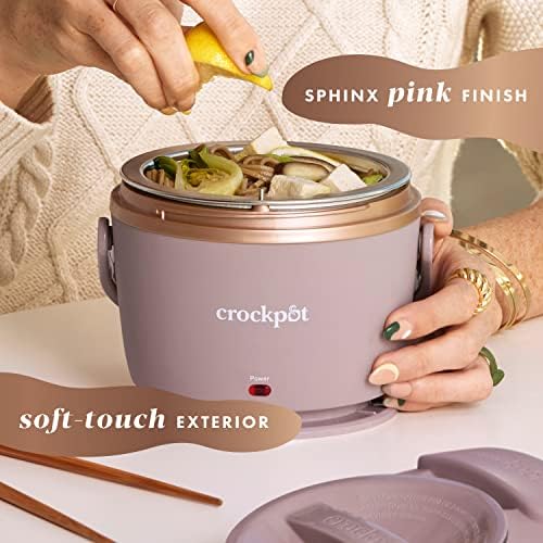 Crock-Pot Electric Lunch Box Food Warmer 20oz – Blush Pink Reserve C231
