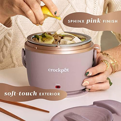 Crock-Pot Electric Lunch Box Food Warmer 20oz – Blush Pink Reserve C231