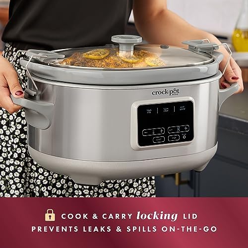 Crock-Pot 7 Quart Programmable Cook & Carry Slow Cooker Signature C250