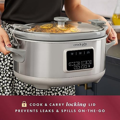 Crock-Pot 7 Quart Programmable Cook & Carry Slow Cooker Signature C250