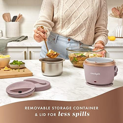 Crock-Pot Electric Lunch Box Food Warmer 20oz – Blush Pink Reserve C231