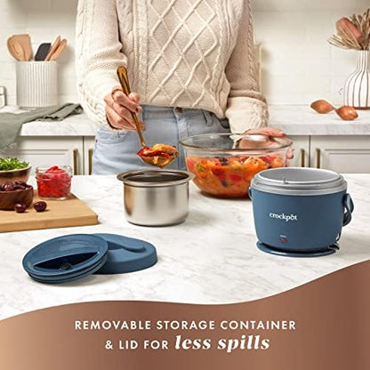 Crock-Pot Electric Lunch Box Food Warmer 20oz – Faded Blue Choice C229