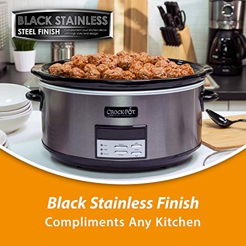 Crock-Pot 8 Quart Programmable Slow Cooker with Auto Warm Original C276