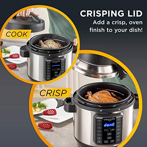 Crock-Pot Express Crisp 8 Quart 10-in-1 Pressure Cooker Prime C290