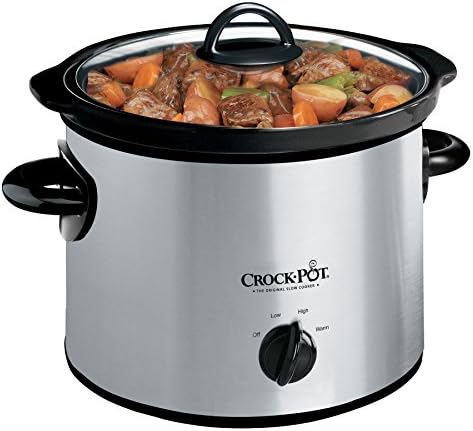 Crock-Pot 3 Quart Manual Slow Cooker – Silver Classic C246