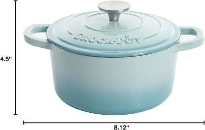 Crock-Pot 3 Quart Enameled Cast Iron Dutch Oven – Aqua Plus C249