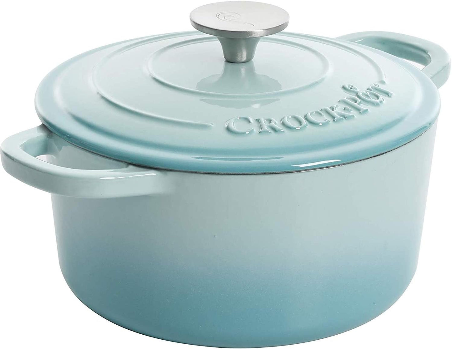 Crock-Pot 3 Quart Enameled Cast Iron Dutch Oven – Aqua Plus C249